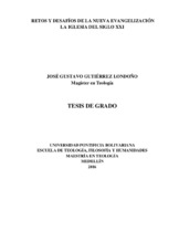 Retos y desafíos de la nueva evangelización : la Iglesia del siglo XXI Retos y desafíos de la nueva evangelización : la Iglesia del siglo XXI