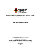 Modelo de operación distribuida para el Centro de Control del Centro  Nacional de Despacho