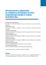 Afrontamiento y adaptación en cuidadores principales de niños  hospitalizados desde el modelo de Callista Roy